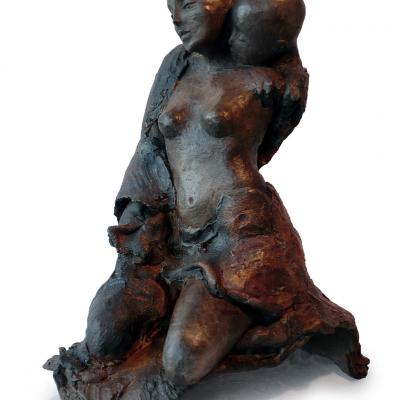 Eliette Sculpteur 70/ Yasmina Et Lenfant